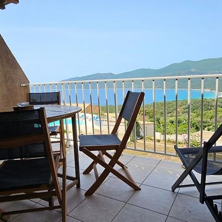 Chalereux T2 Vue Mer Et Piscine Alba Rossa Serra-di-Ferro  Eksteriør bilde