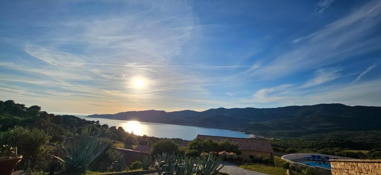 Chalereux T2 Vue Mer Et Piscine Alba Rossa Serra-di-Ferro  Eksteriør bilde